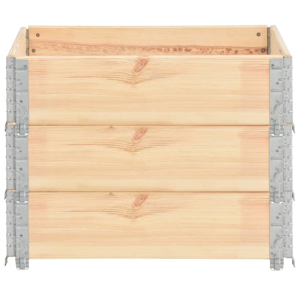 Fioriere Rialzate 3 Pz In Legno Massello Di Pino