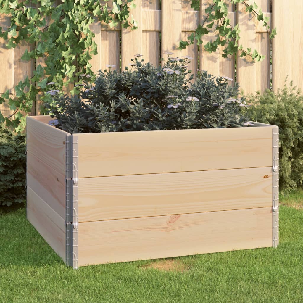 Fioriere Rialzate 3 Pz In Legno Massello Di Pino