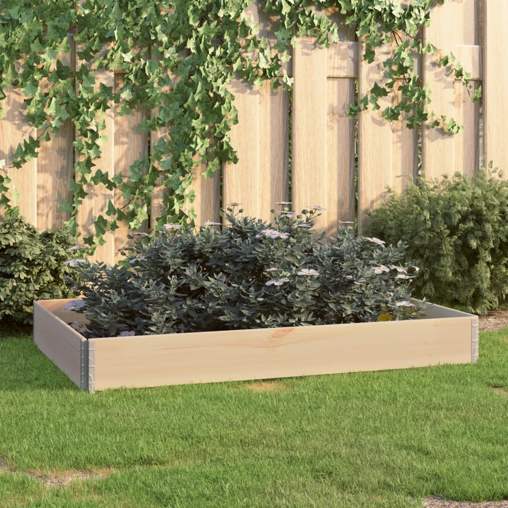 Fioriere Rialzate 3 Pz In Legno Massello Di Pino