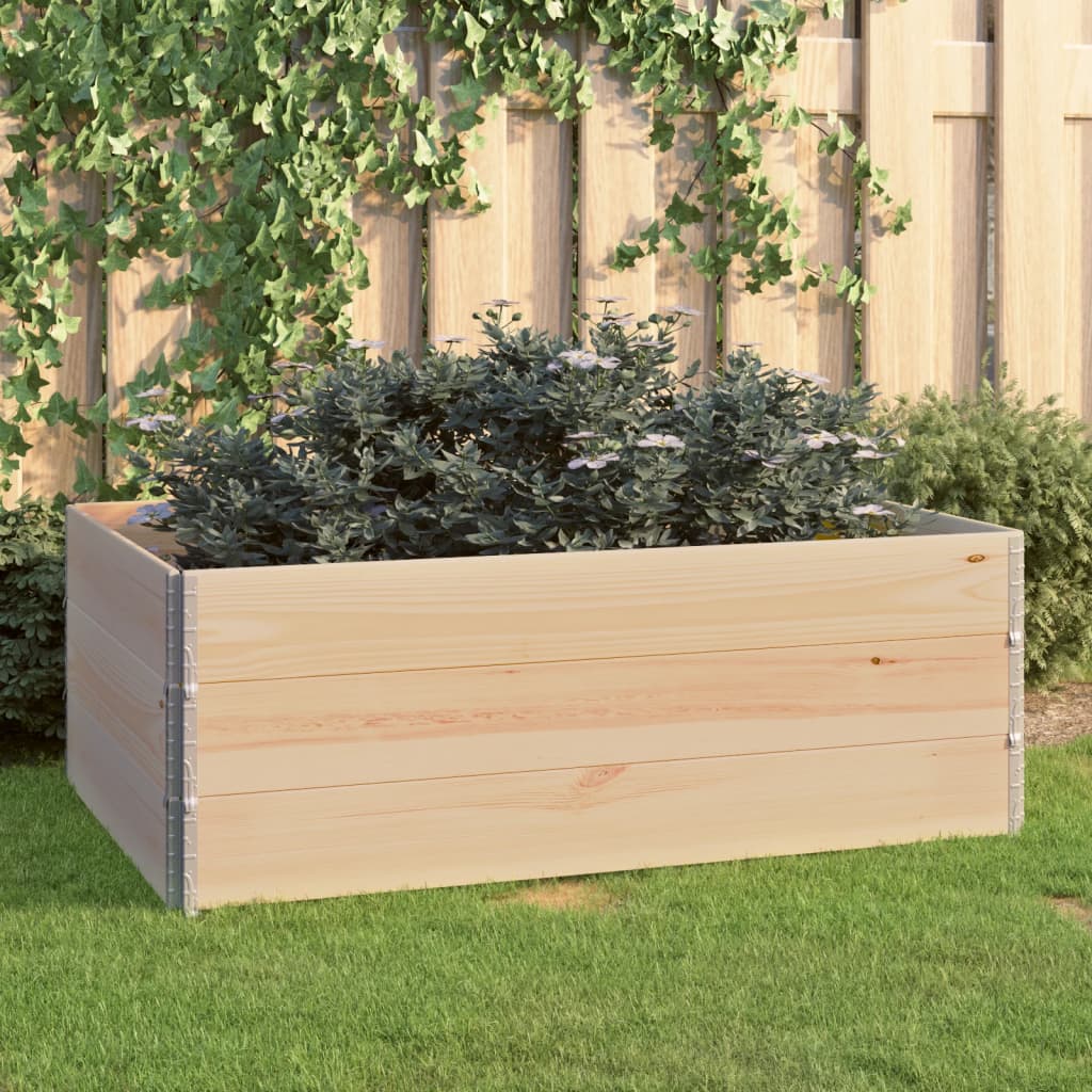 Fioriere Rialzate 3 Pz In Legno Massello Di Pino