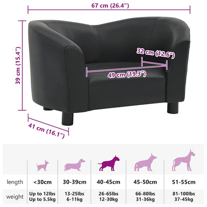Divano Per Cani 67X41X39 Cm In Similpelle