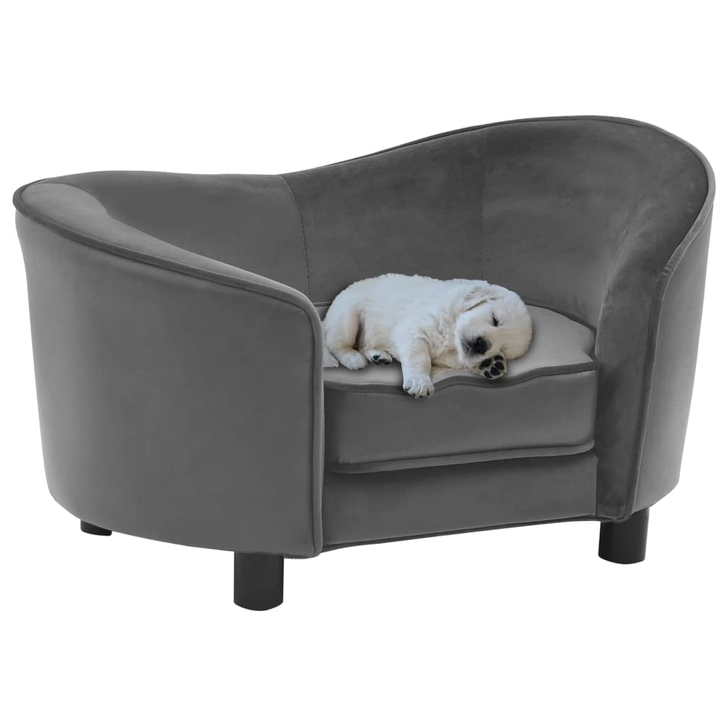 Divano Per Cani 69X49X40 Cm In Peluche E Similpelle