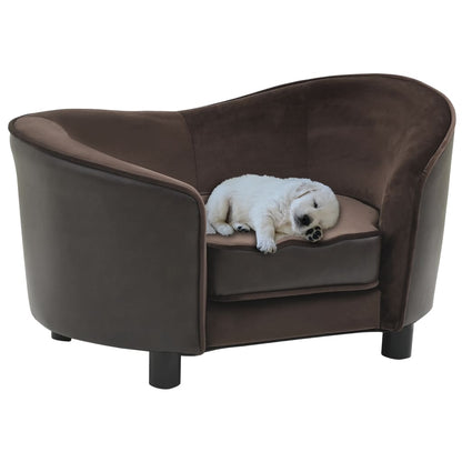 Divano Per Cani 69X49X40 Cm In Peluche E Similpelle