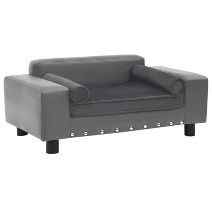 Divano Per Cani 81X43X31 Cm In Peluche E Similpelle