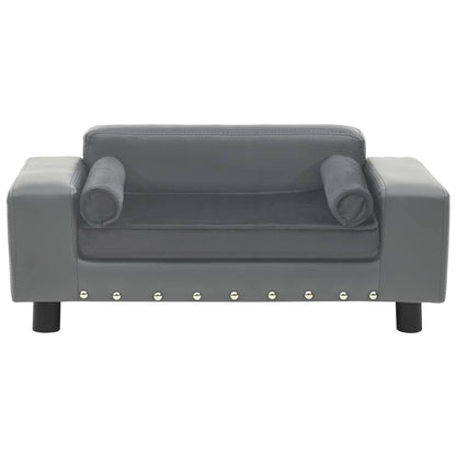 Divano Per Cani 81X43X31 Cm In Peluche E Similpelle
