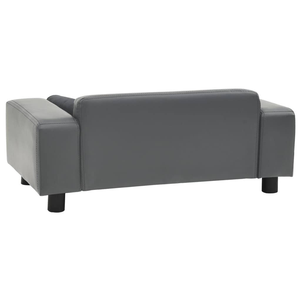 Divano Per Cani 81X43X31 Cm In Peluche E Similpelle