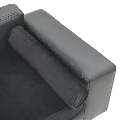 Divano Per Cani 81X43X31 Cm In Peluche E Similpelle
