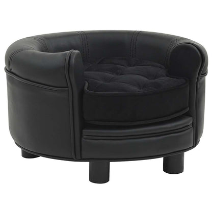 Divano Per Cani 48X48X32 Cm In Peluche E Similpelle