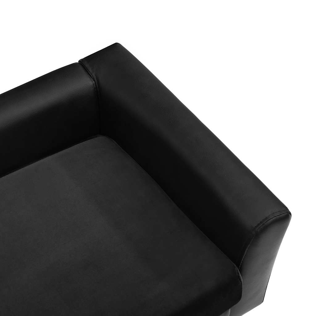 Divano Per Cani 60X43X30 Cm In Peluche E Similpelle
