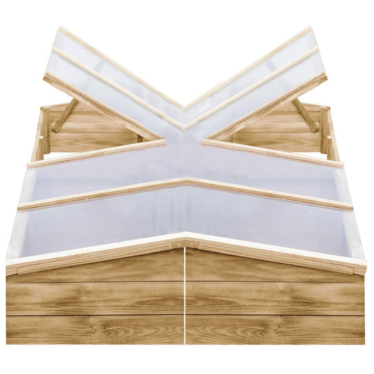 Serre 2 Pz In Legno Di Pino Impregnato 200X50X35 Cm