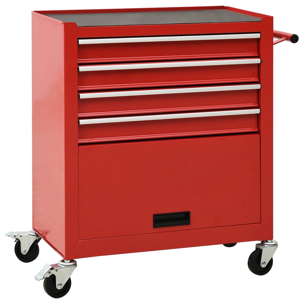 Carrello Portautensili Con 4 Cassetti In Acciaio