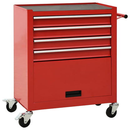 Carrello Portautensili Con 4 Cassetti In Acciaio