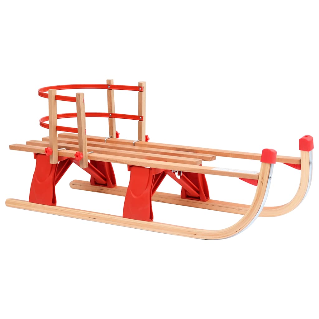 Slittino Pieghevole In Legno 110 Cm