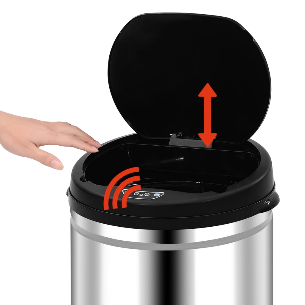Pattumiera Automatica Con Sensore In Acciaio Inossidabile