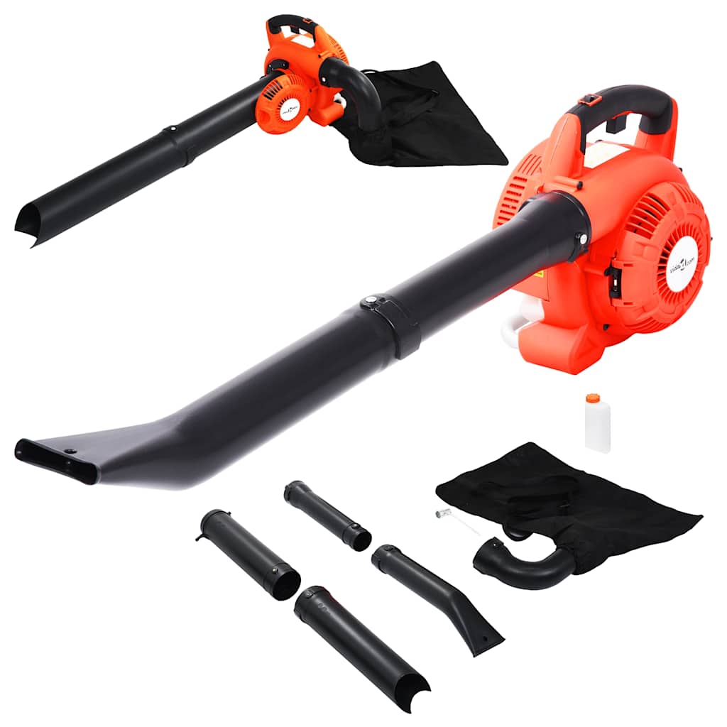 Soffiatore Per Foglie 3 In 1 A Benzina 26 Cc Arancione Opaco A Strisce