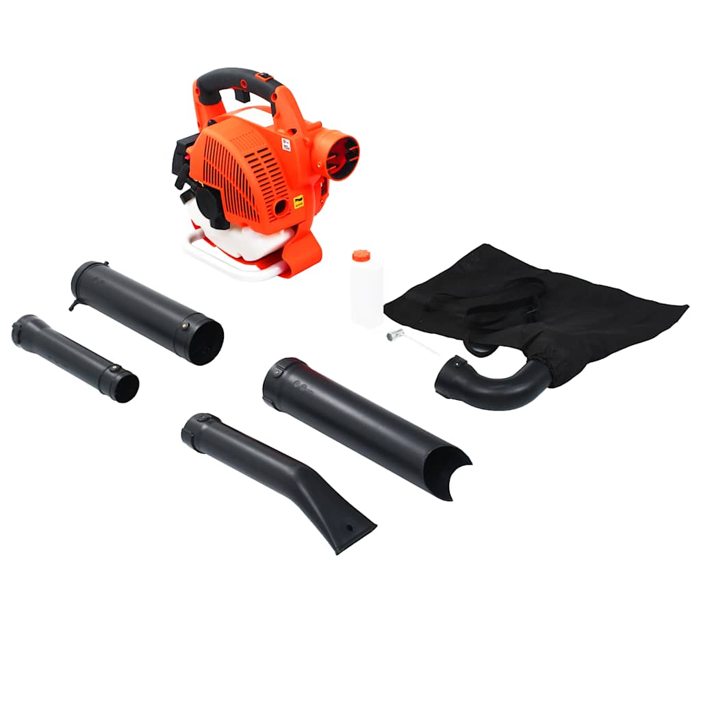 Soffiatore Per Foglie 3 In 1 A Benzina 26 Cc Arancione Opaco A Strisce