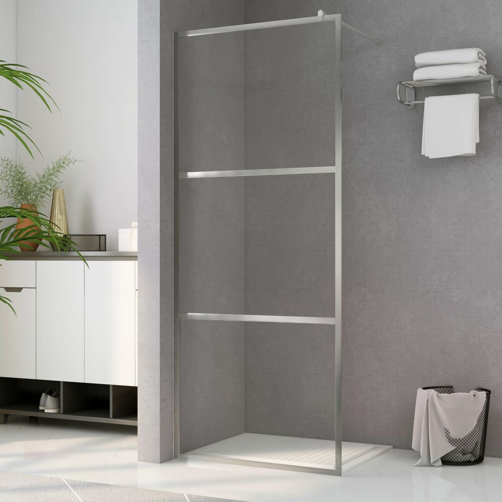 Parete Doccia Walk In In Vetro Smerigliato Esg