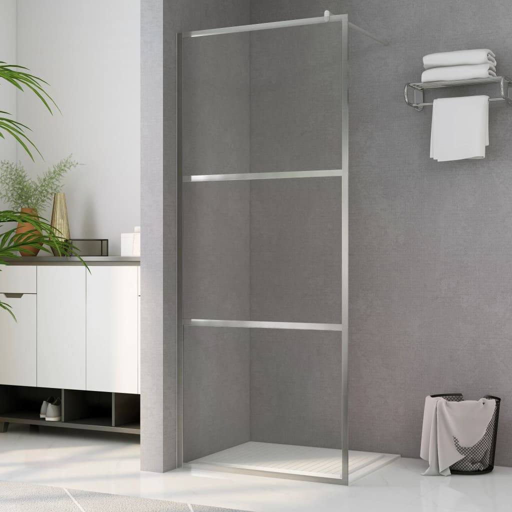 Parete Doccia Walk In In Vetro Smerigliato Esg