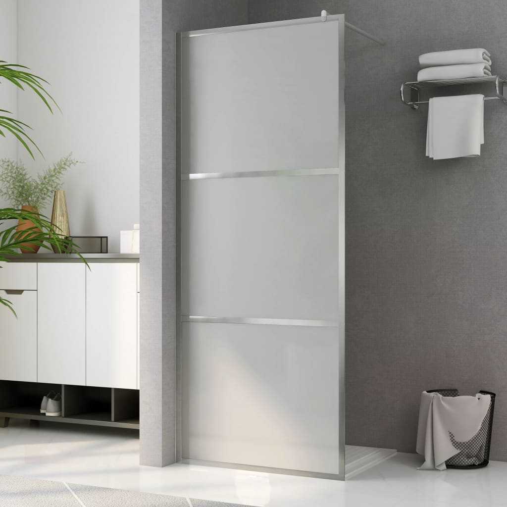 Parete Doccia Walk In In Vetro Smerigliato Esg
