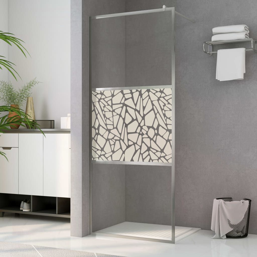 Parete Doccia Walk In In Vetro Smerigliato Esg