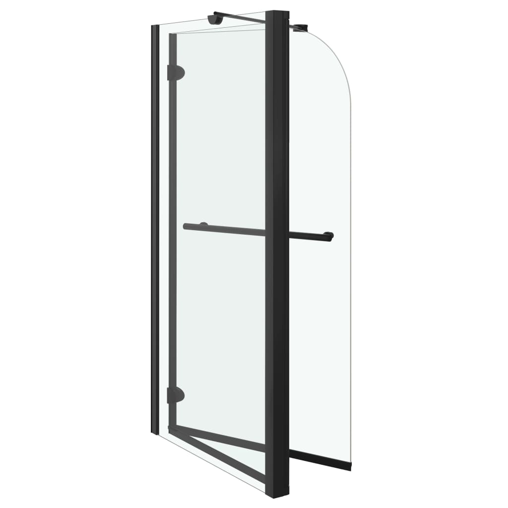 Box Doccia Pieghevole A Libro In Esg 120X68X130 Cm Nero