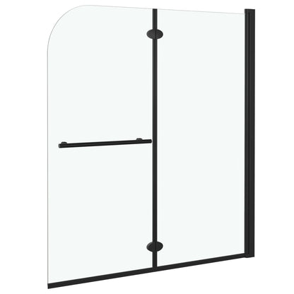Box Doccia Pieghevole A Libro 2 Pannelli In Esg Nero