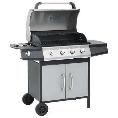 Barbecue E Griglia A Gas 4+1 Fornelli In Acciaio Inox