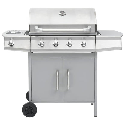 Barbecue E Griglia A Gas 4+1 Fornelli In Acciaio Inox