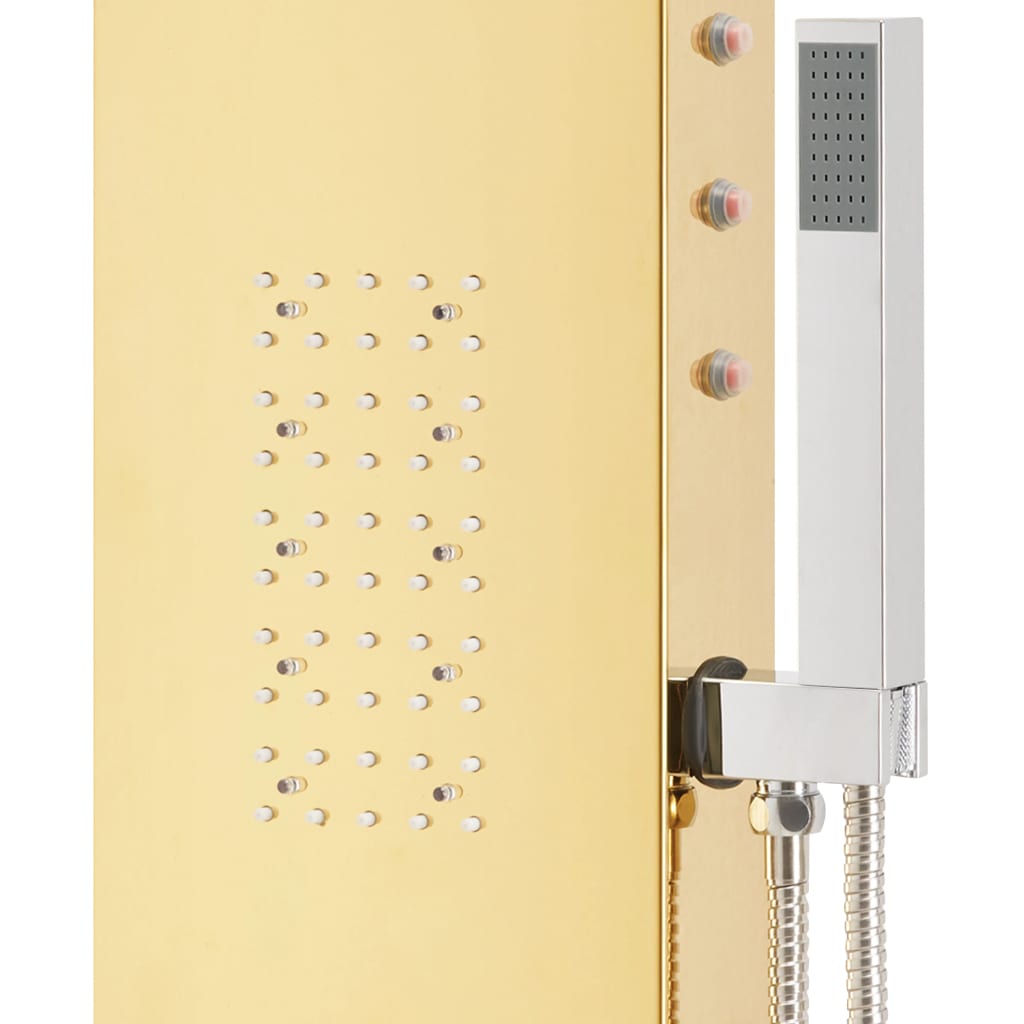 Pannello Doccia In Acciaio Inossidabile 201 Oro Curvo