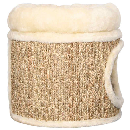 Cuccia Per Gatti Con Cuscino Lusso 33 Cm In Giunco