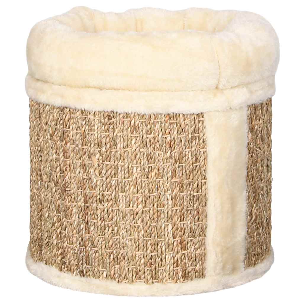 Cuccia Per Gatti Con Cuscino Lusso 33 Cm In Giunco