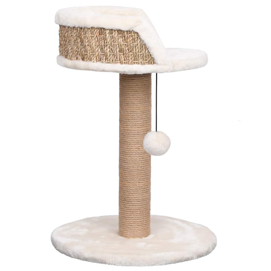 Albero Per Gatti Con Palo Tiragraffi 49 Cm In Giunco