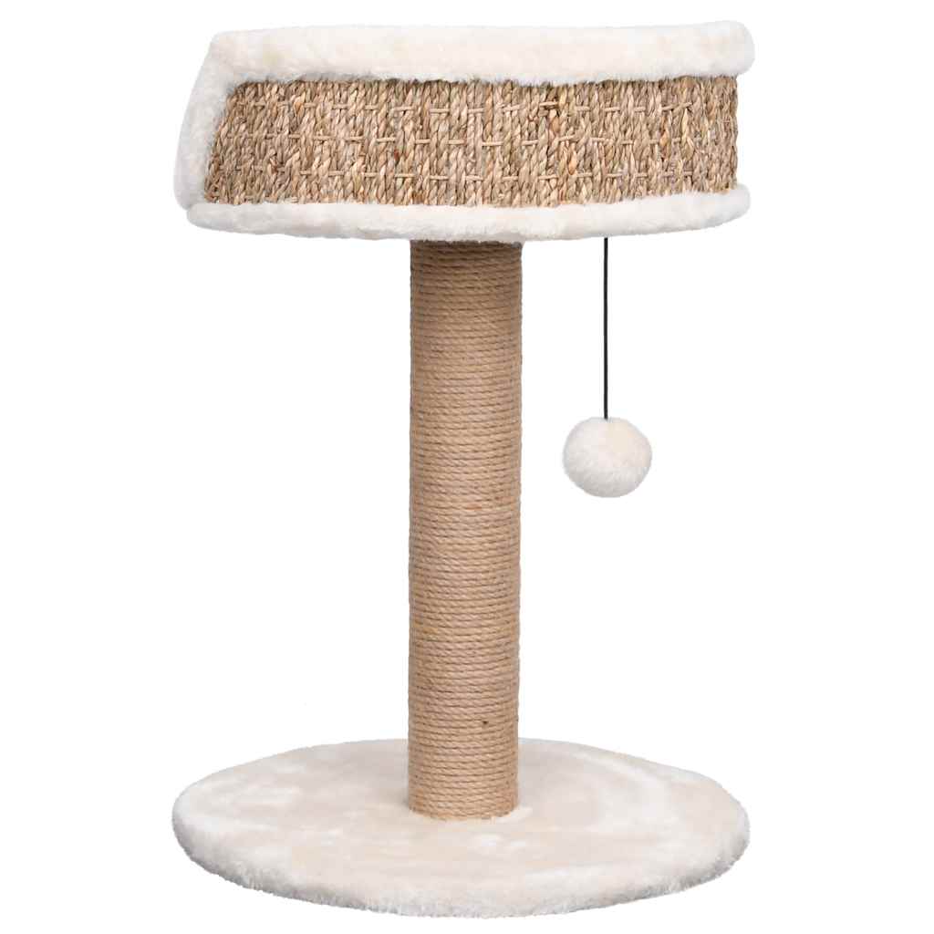 Albero Per Gatti Con Palo Tiragraffi 49 Cm In Giunco