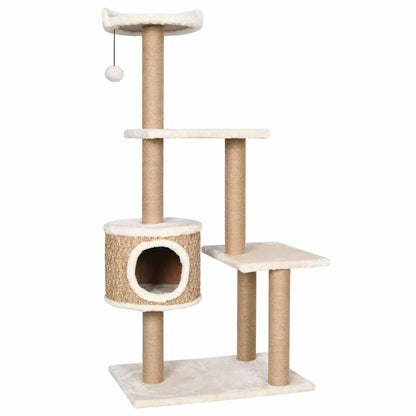Albero Per Gatti Con Palo Tiragraffi 123 Cm In Giunco