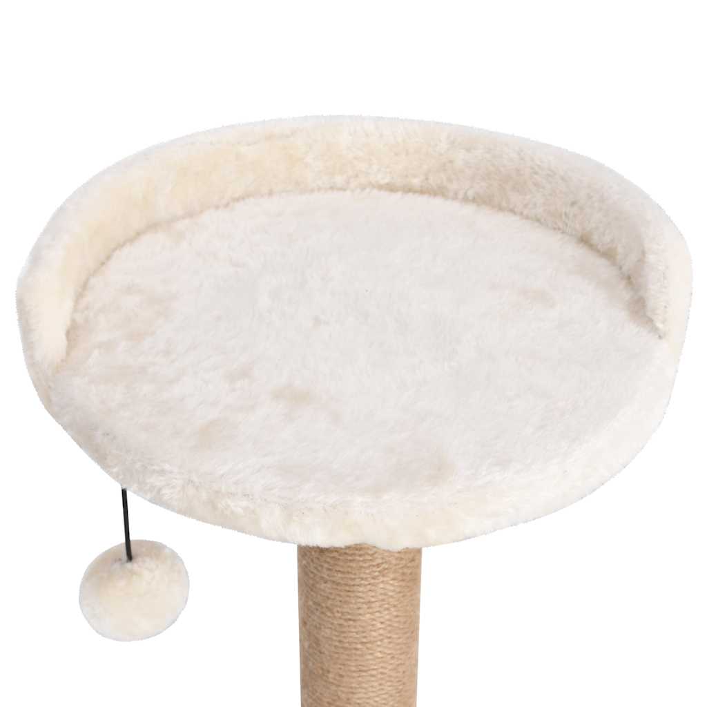 Albero Per Gatti Con Palo Tiragraffi 123 Cm In Giunco