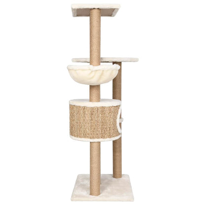Albero Per Gatti Con Palo Tiragraffi 126 Cm In Giunco