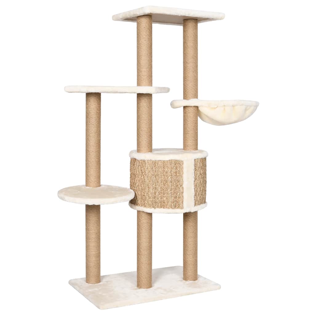 Albero Per Gatti Con Palo Tiragraffi 126 Cm In Giunco
