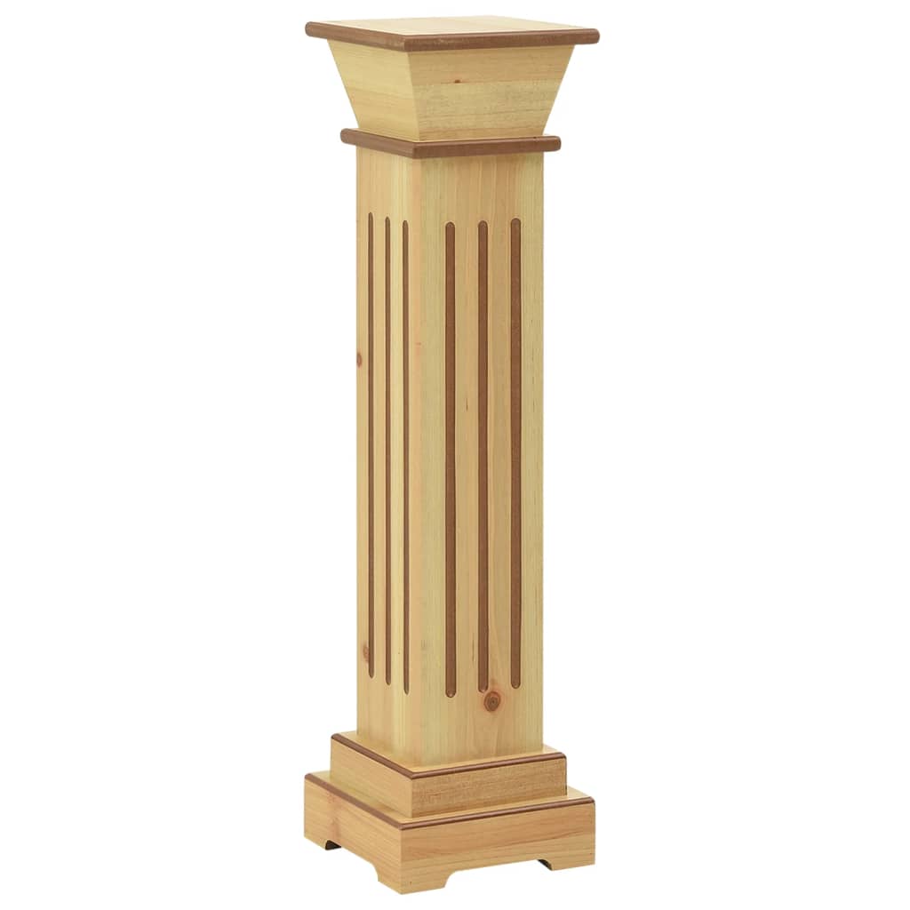 Piedistallo Per Piante Quadrato Classico Legno 17X17X66 Cm Mdf