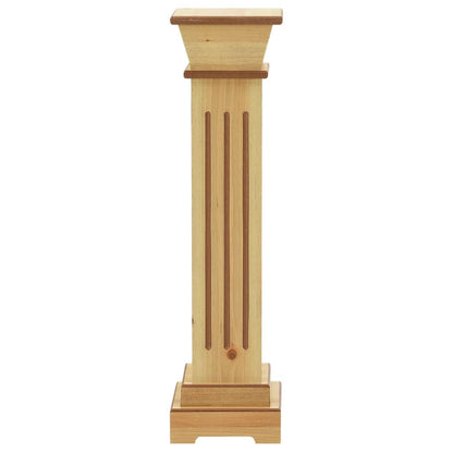 Piedistallo Per Piante Quadrato Classico Legno 17X17X66 Cm Mdf