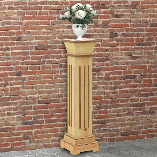 Piedistallo Per Piante Quadrato Classico Legno 17X17X66 Cm Mdf