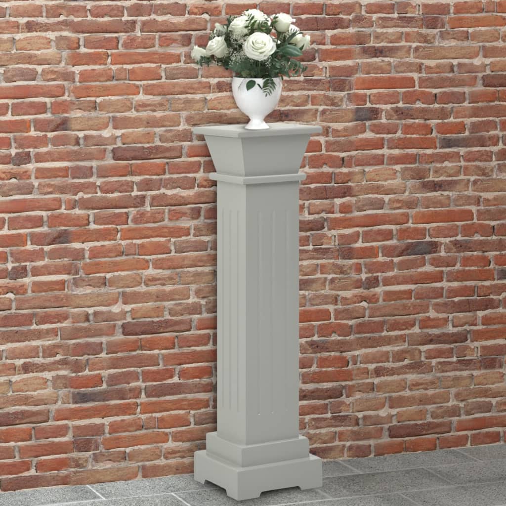 Piedistallo Per Piante Quadrato Classico Legno 17X17X66 Cm Mdf