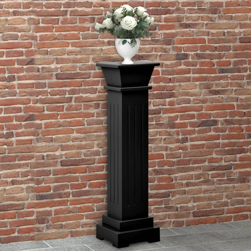 Piedistallo Per Piante Quadrato Classico Legno 17X17X66 Cm Mdf