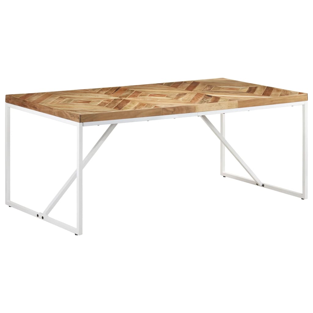 Tavolo Da Pranzo In Legno Massello Acacia E Mango
