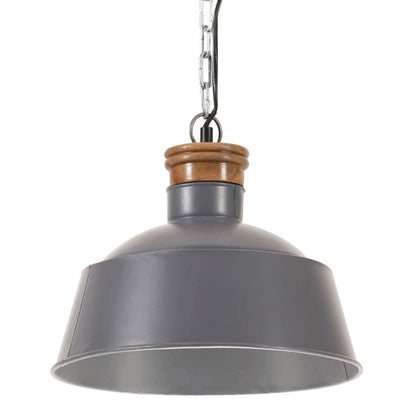 Lampada A Sospensione Industriale 32 Cm Bianca E27