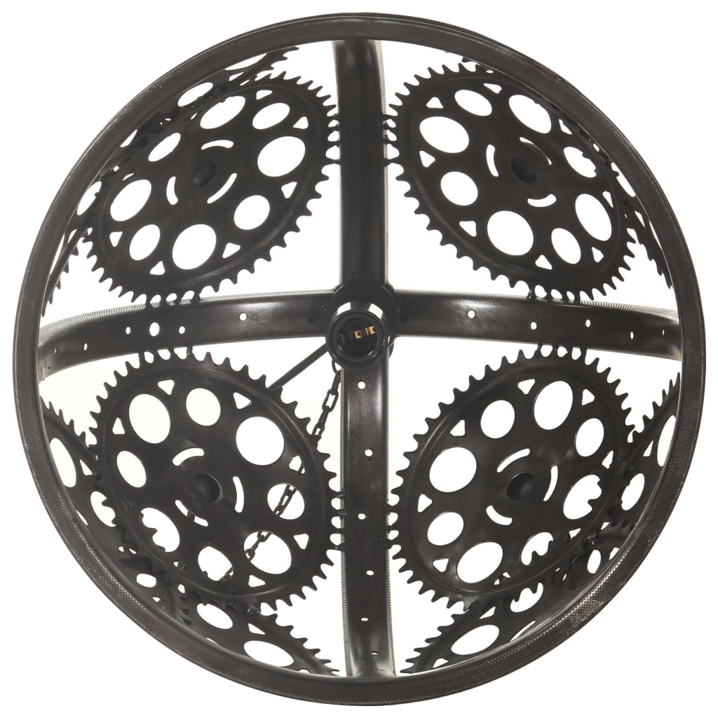 Lampada Industriale Da Soffitto Design Ruote 45 Cm E27