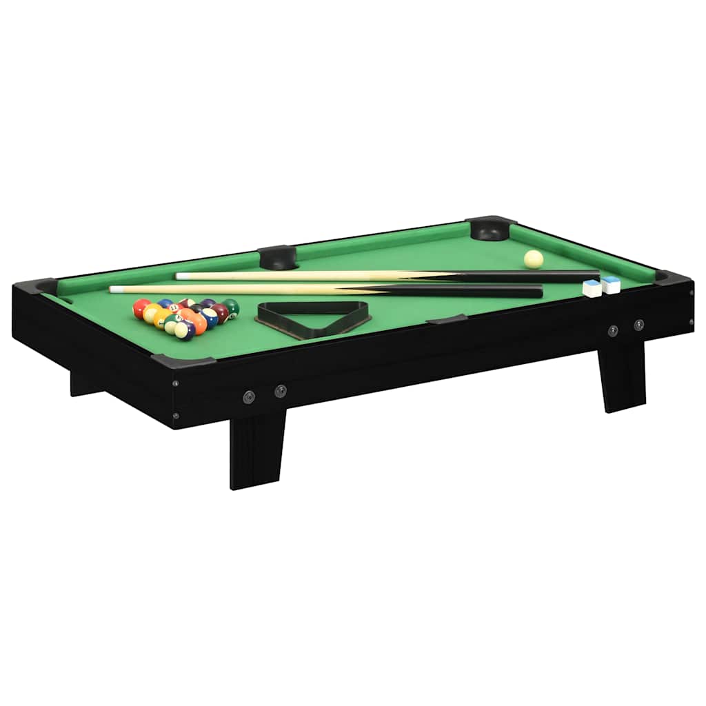 Mini Tavolo Da Biliardo 3 Piedi 92X52X19 Cm Marrone Verde