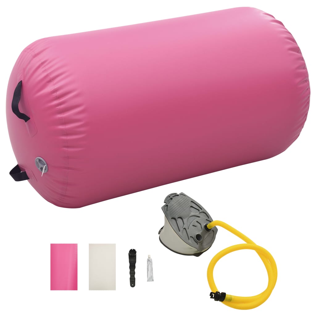 Rullo Da Ginnastica Gonfiabile Con Pompa In Pvc