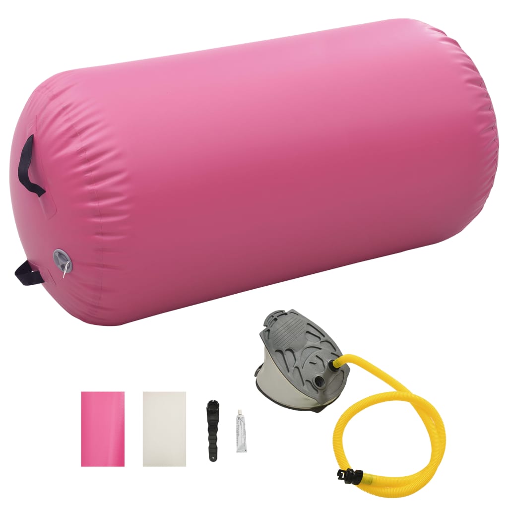 Rullo Da Ginnastica Gonfiabile Con Pompa In Pvc