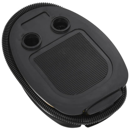 Pompa A Pedale 26X18 Cm In Pp E Pe Grigia E Gialla Nero Lucido