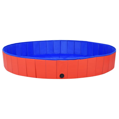Piscina Per Cani Pieghevole Rossa In Pvc